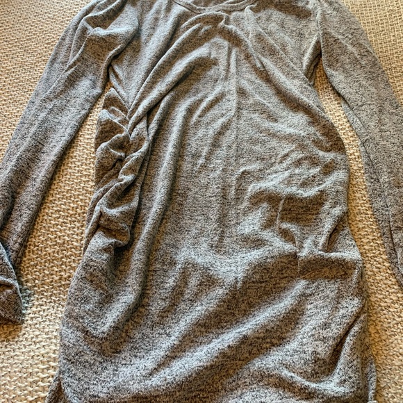 Maternity Gray Knit Top - Picture 3 of 3